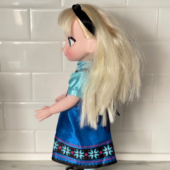 DISNEY Store ELSA Animators Collection Frozen Toddler Doll 15" Blue Dress Shoes - Picture 7 of 13